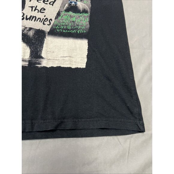 Riot Society 100% cotton Feed The Bunnies Graphic Tee Black Men's Size Medium - Picture 5 of 10